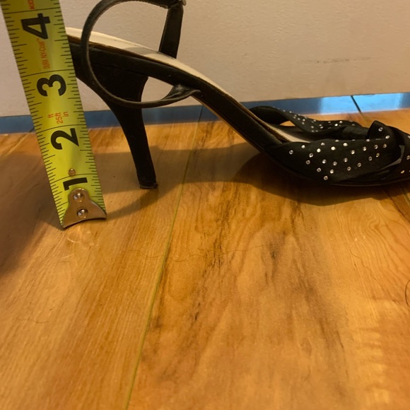 Karen Scott Formal Rhinestone Black Heels - Picture 8 of 8